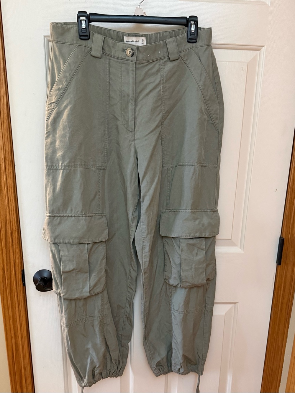 Abercrombie & Fitch Olive Green Cargo Joggers